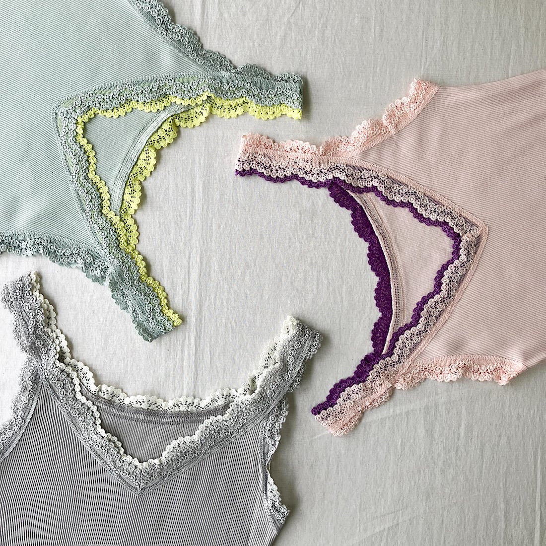 バイカラーテレコタンク