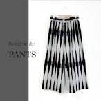 セミワイドパンツ/フリーサイズ/アフリカンプリント(sw-17)