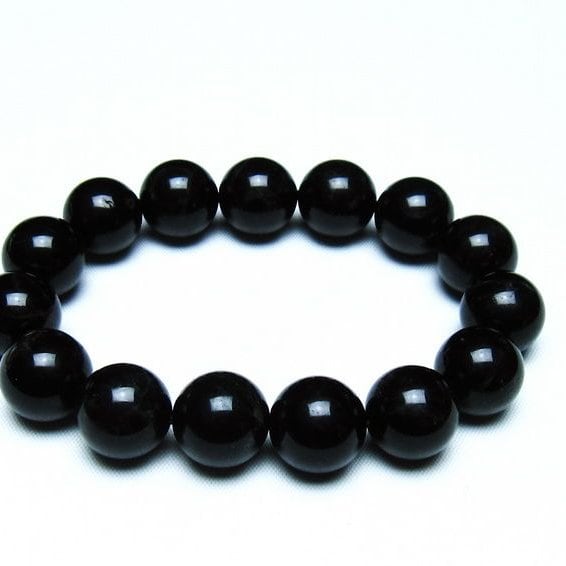 モリオン 黒水晶 ブレスレット 14mm 一点物 メール便可 [M便 1/10] 111-46344