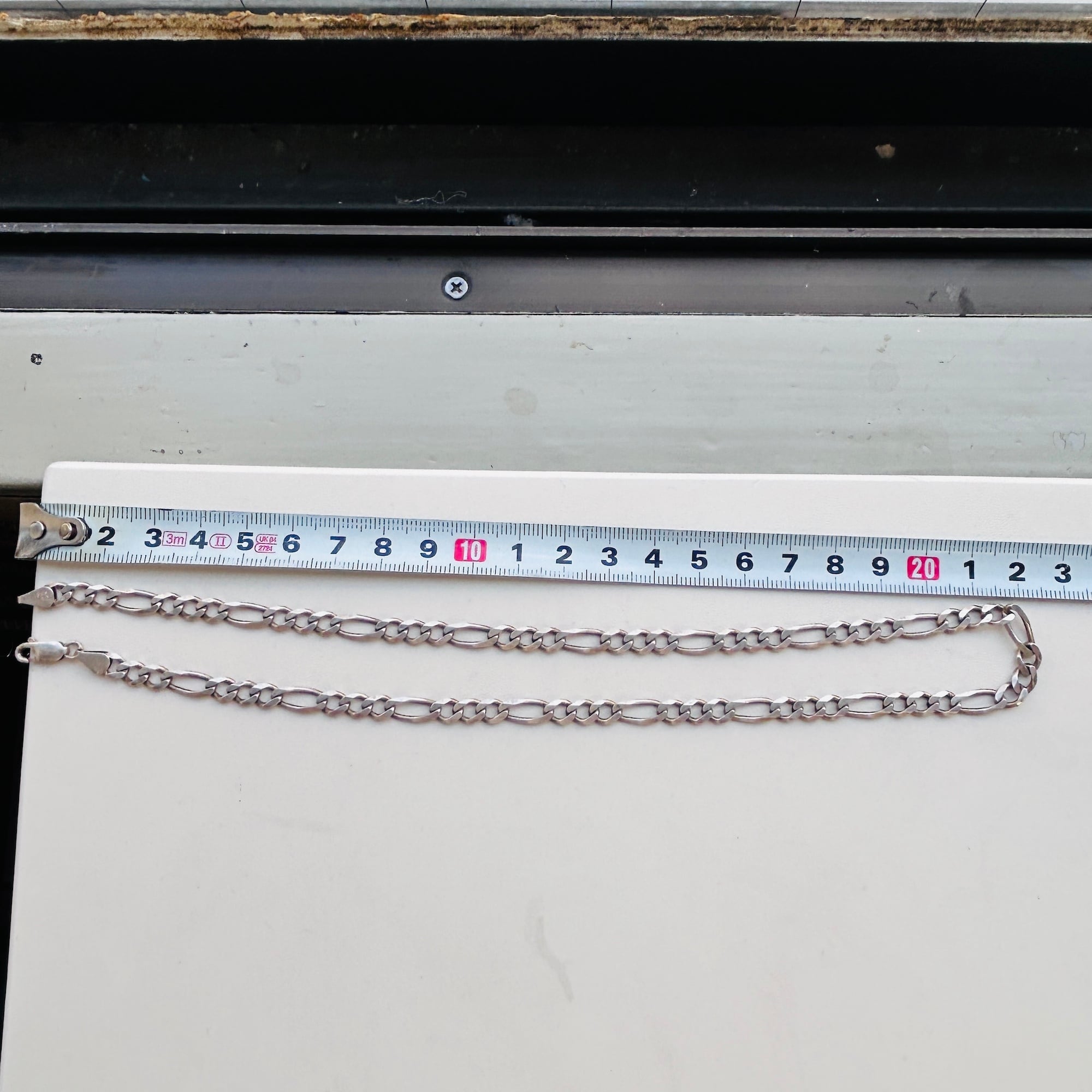 Italy シルバー925 フィガロチェーンネックレス（45.5cm） | Milo