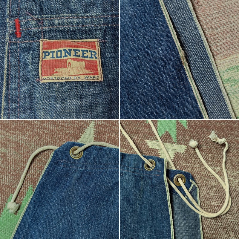 50s PIONEER Denim Work Apron | Wonder Wear ヴィンテージ古着ネット