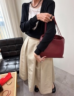【新作5%OFF・3日間】Deep-Vneck Layered Knit_2colors