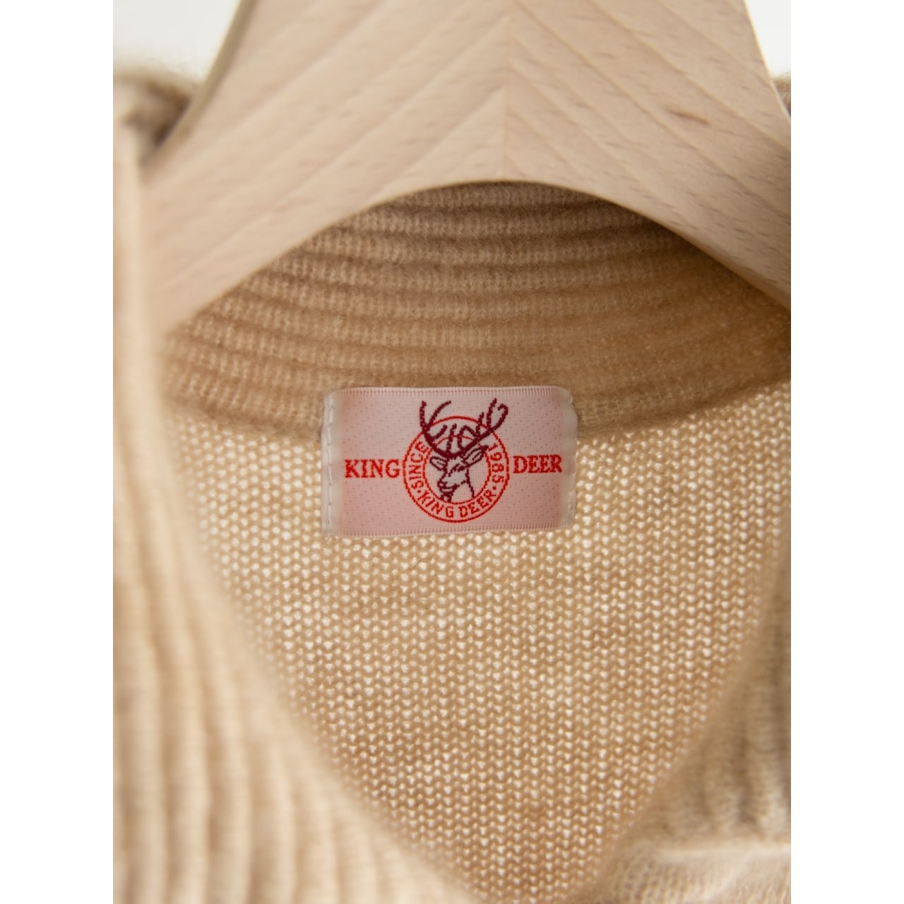 KING DEER】100% Cashmere Knit Cardigan（カシミヤニットカーディガン