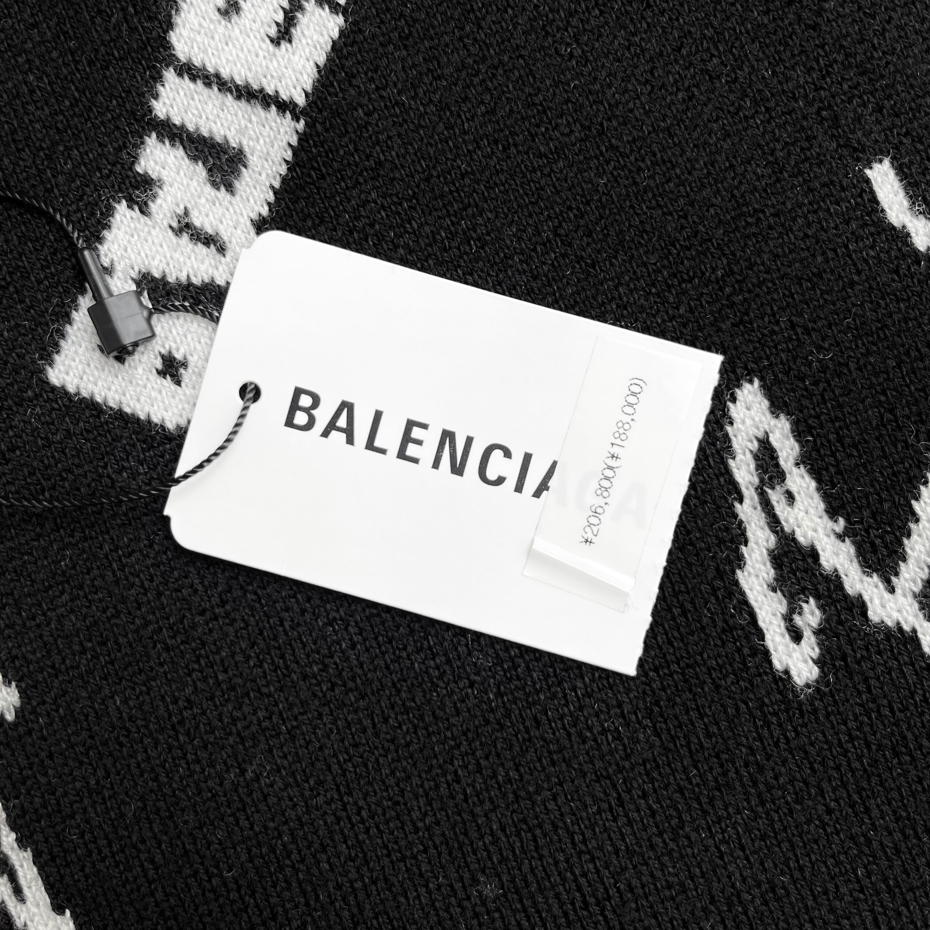 BALENCIAGA バレンシアガ ロゴマニア オールオーバー ニット ブラック