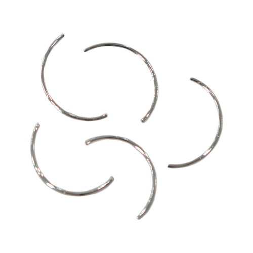 メタルパーツ　エレガントスティックカーブM　W=10mm　シルバー　5個　MP10170