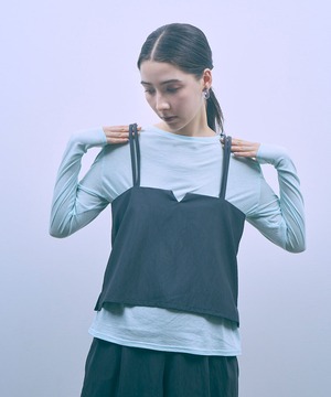 me. / sheer satin 2WAYキャミベスト