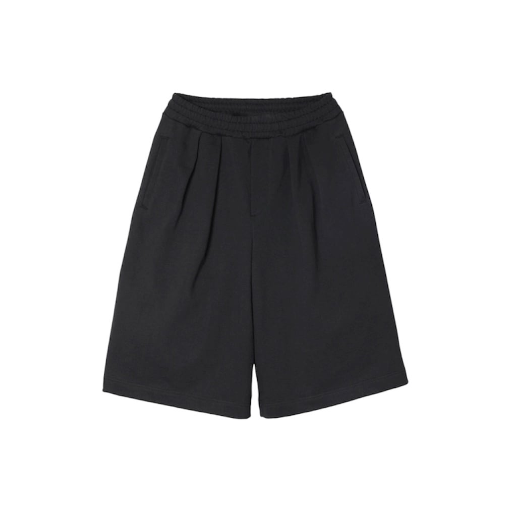 ROTOL / TUCK HAKAMA sweat shorts / black