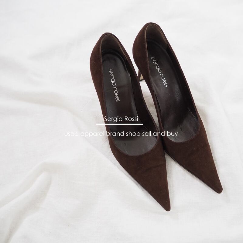 Sergio Rossi セルジオロッシ パンプス ブラウン 34 1/2