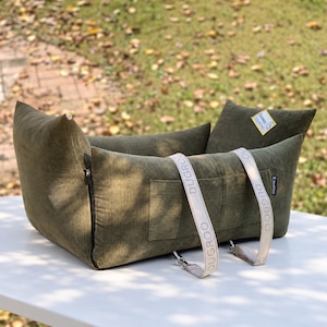 All-Round L Driving Kit【Olive】with shade screen / Dugroo / Dog Car Seat / 日本未入荷