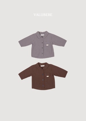【ノベルティ&送料無料】Checkered shirt / valubebe