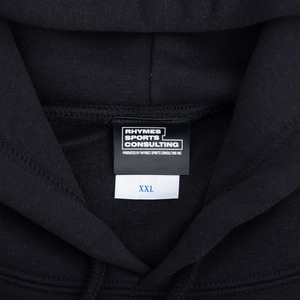 SHOEHURRY! SMALL LOGO SWEAT HOODIE (BLACK/WHITE) | 裏起毛パーカー(ブラック/ホワイト)