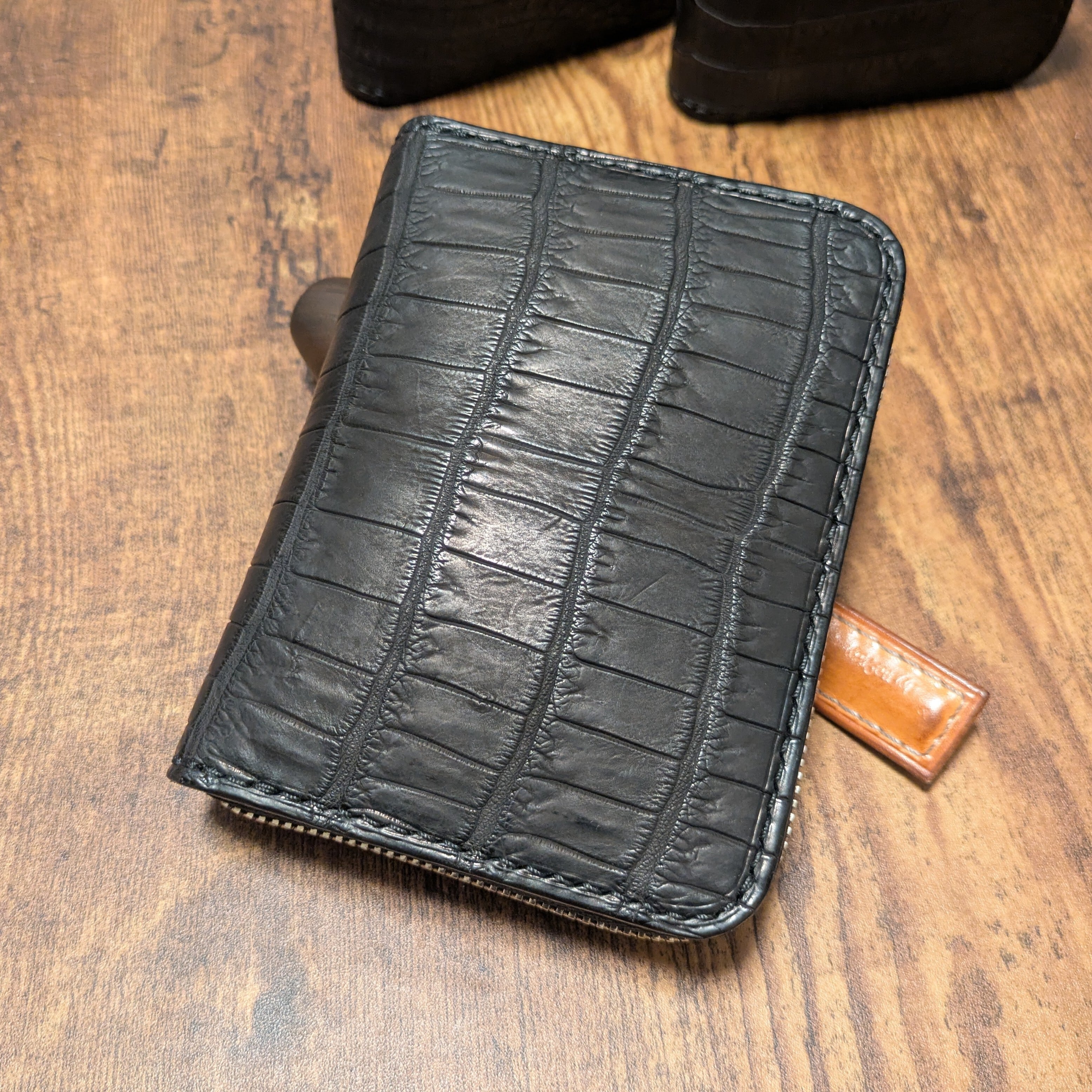 crocodile | no9ray silver&leather
