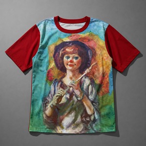 絵画風プリント デザインTシャツ
