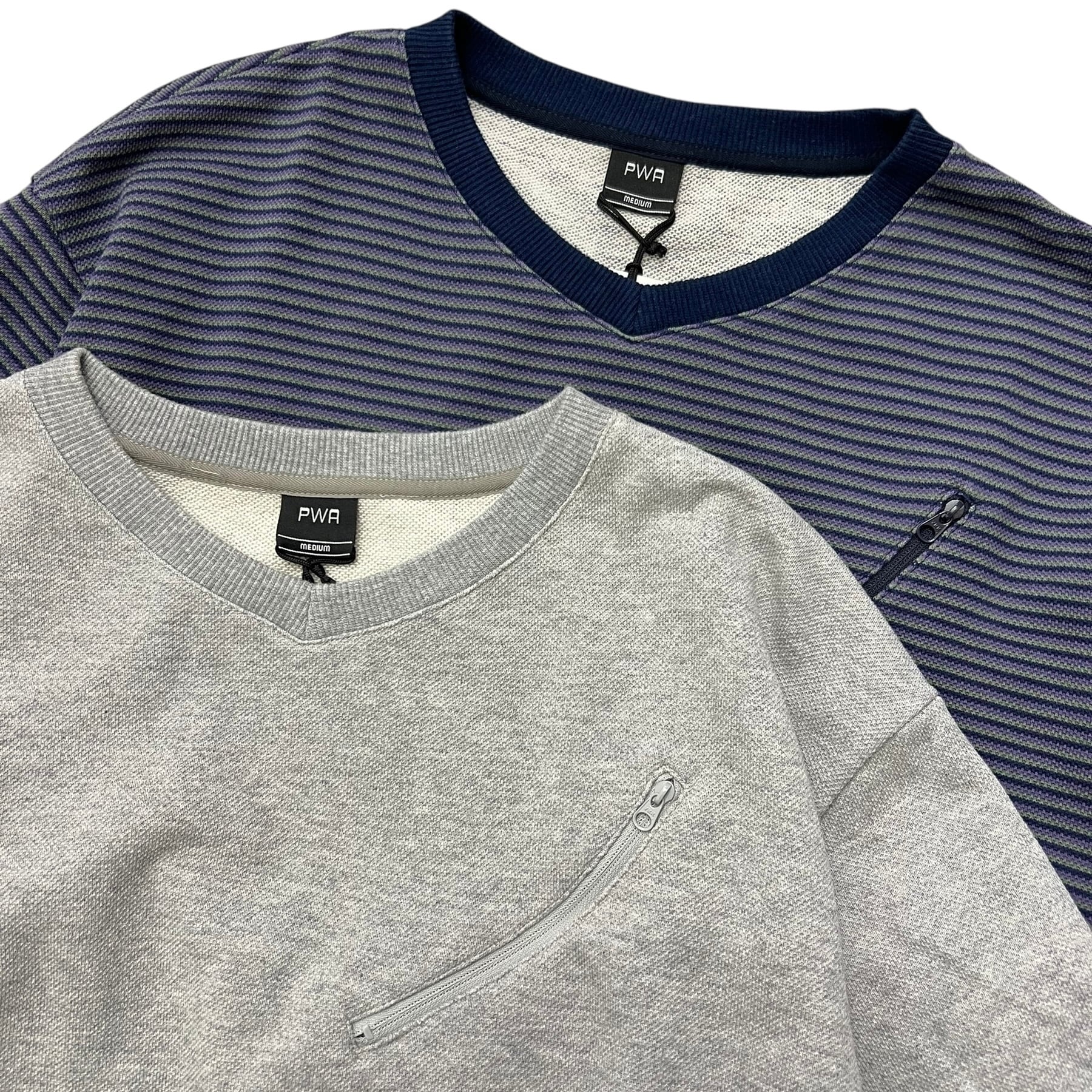 PWA / HEAVY KANOKO V-NECK P/O HEATHER GREY | THE NEWAGE CLUB