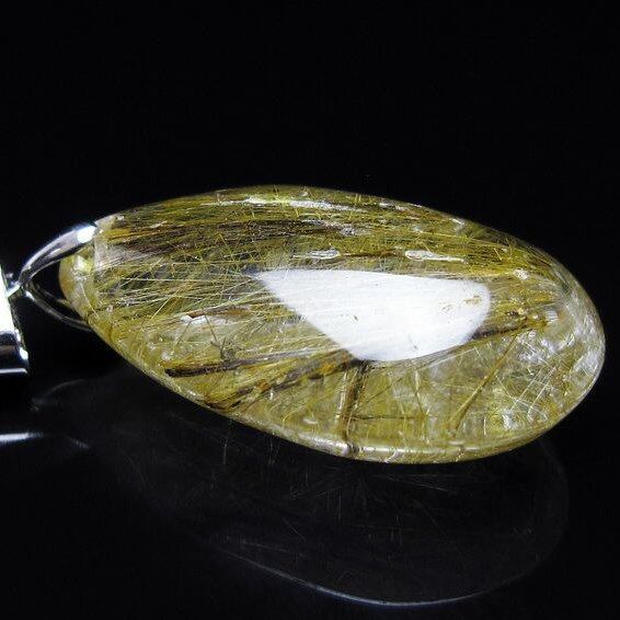 プラチナルチルクォーツ ペンダント 一点物 メール便可 [M便 1/20] 112-13157