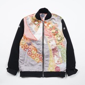 【BJK-M005】Ssize再構築リバーシブル着物ボンバー KIMONO REVERSIBLE BOMBER JACKET