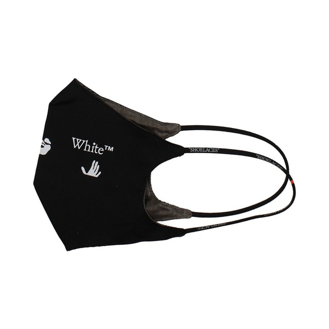 OFF-WHITE オフホワイト メンズ マスク コットン ブラック