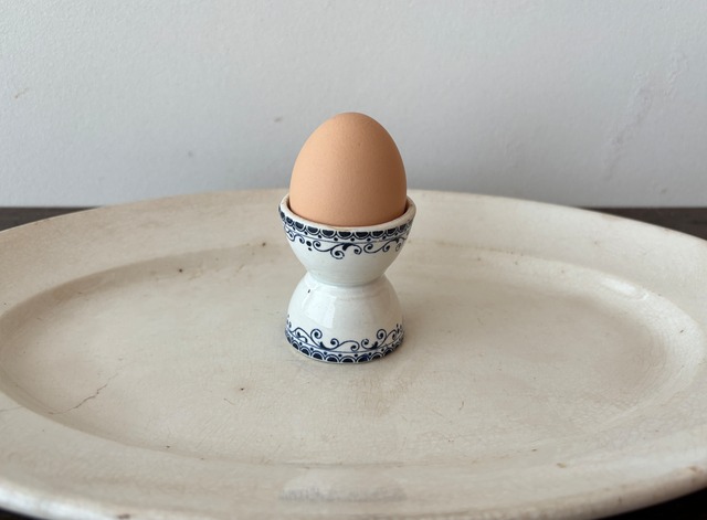 【F】フランスアンティーク　コクティエ　エッグスタンド　エッグカップ