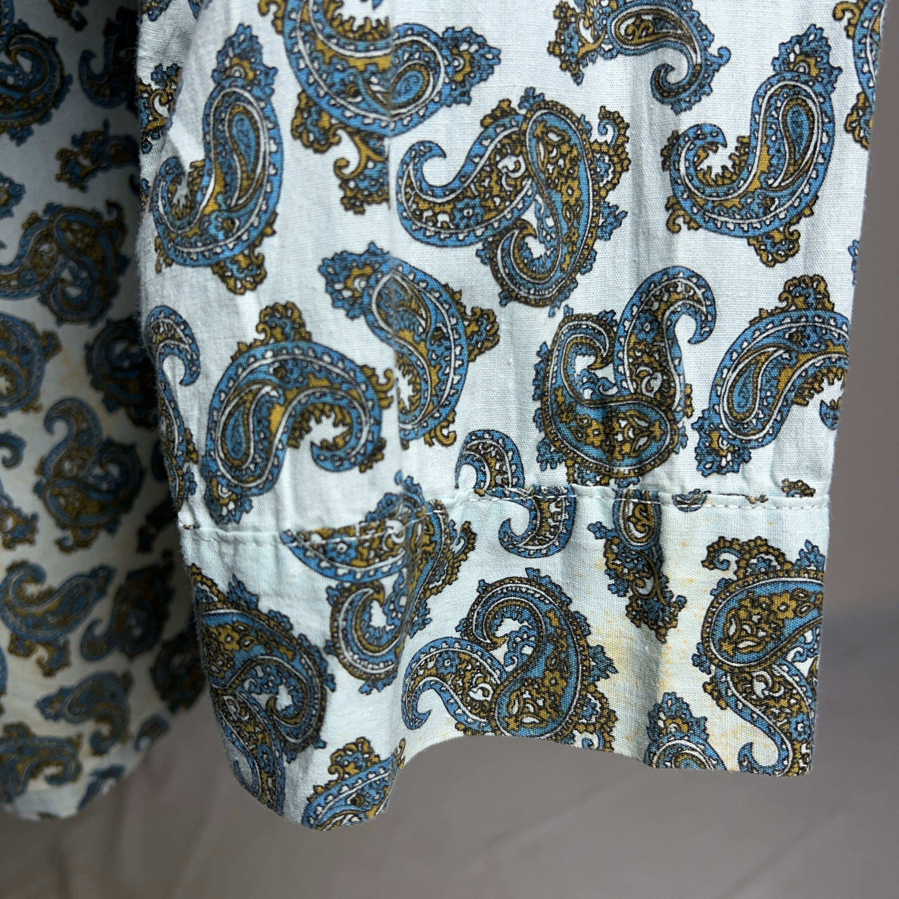 60's TOWNCRAFT Paisley Patterned Pajama Shirt SIZE M 60年代 60's TOWNCRAFT Paisley Patterned Pajama Shirt SIZE M 60年代