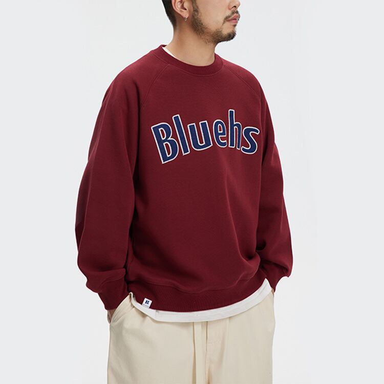 ★LETTER PRINT ROUND NECK SWEATER　　　A0409