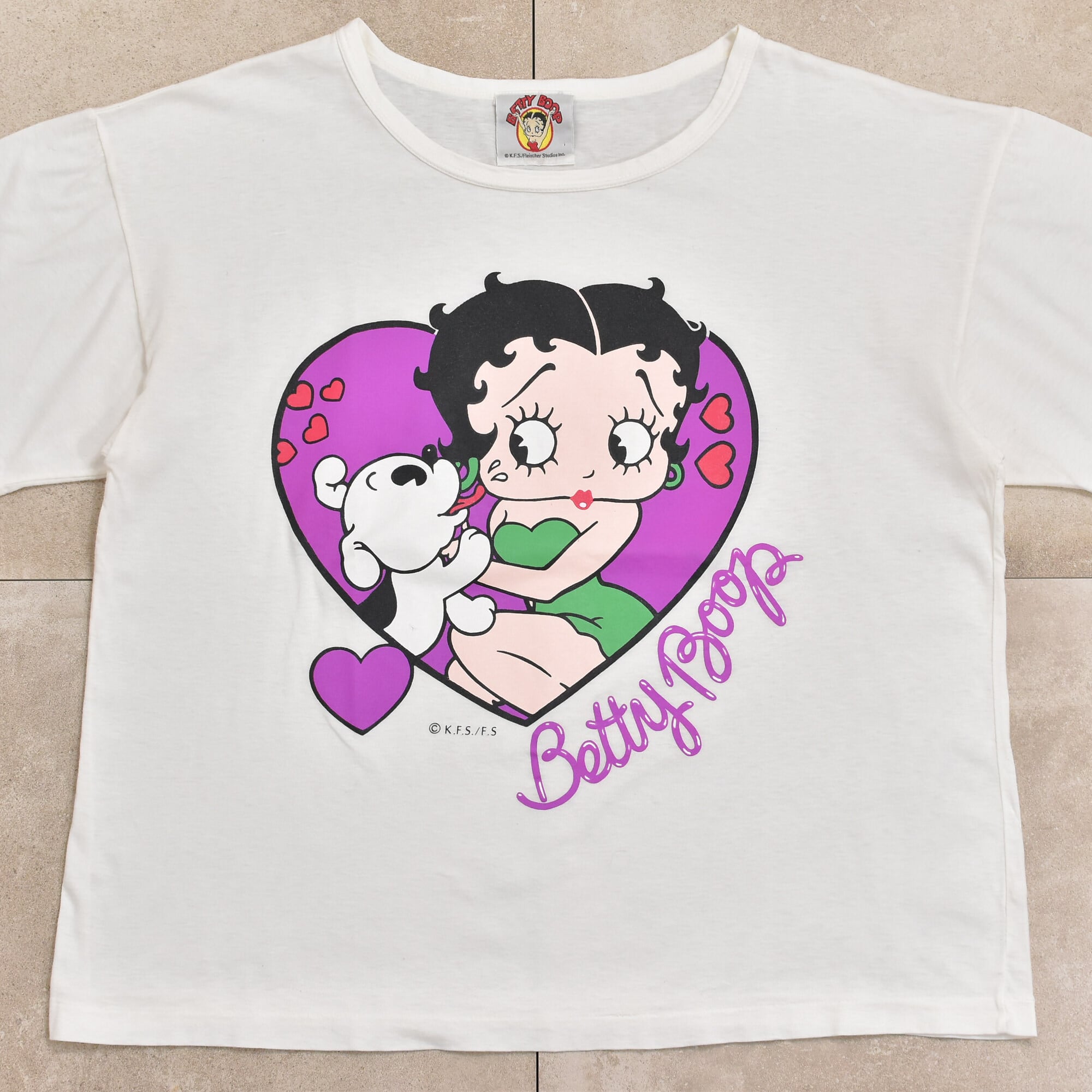 ✴︎Betty Boop  ベティブープ　半袖　Ｔシャツ　USA製　ラスベガス　Ｌ