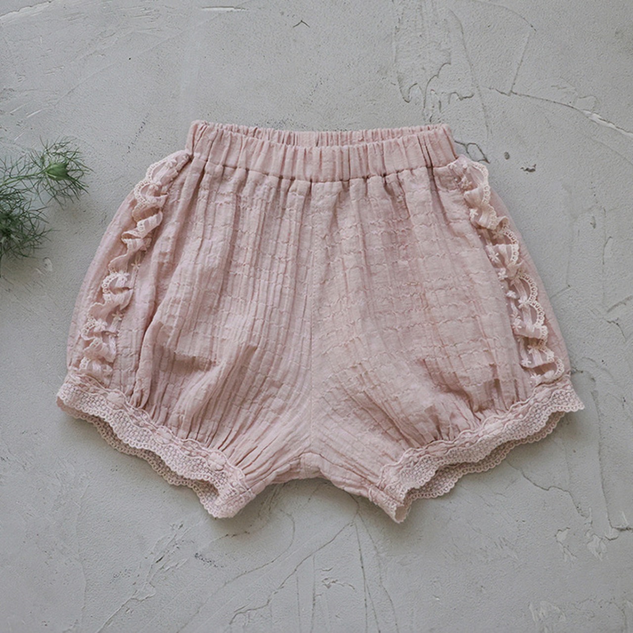 夏レース付きハーフパンツ