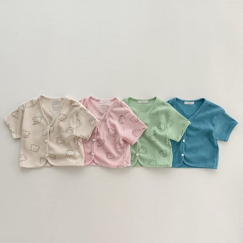 【BABY】夏新作 クマ柄シャツ