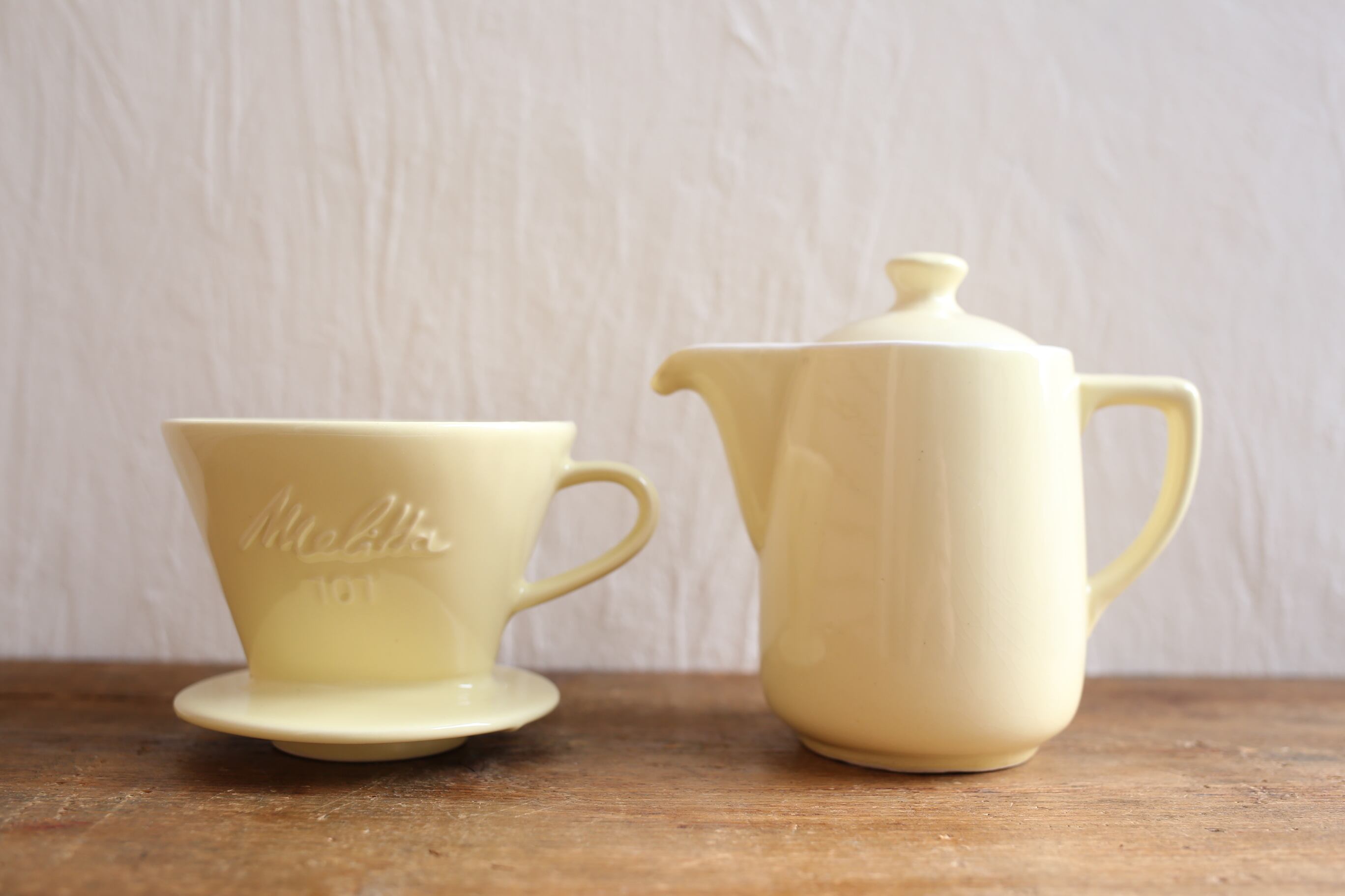 ドイツ ヴィンテージ Melitta 陶器製 ドリッパー&ポットセット 1~2人 ドイツ ヴィンテージ Melitta 陶器製 ドリッパー&ポットセット 1~2人