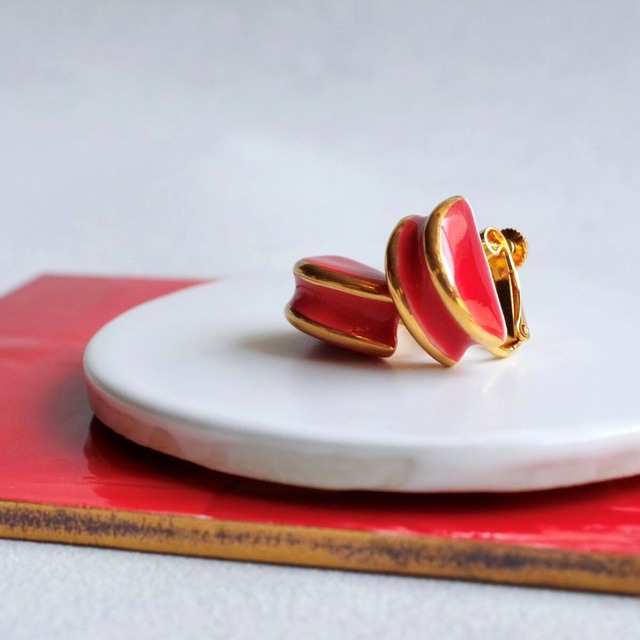 ぷぬ　金彩　ピアス/イヤリング