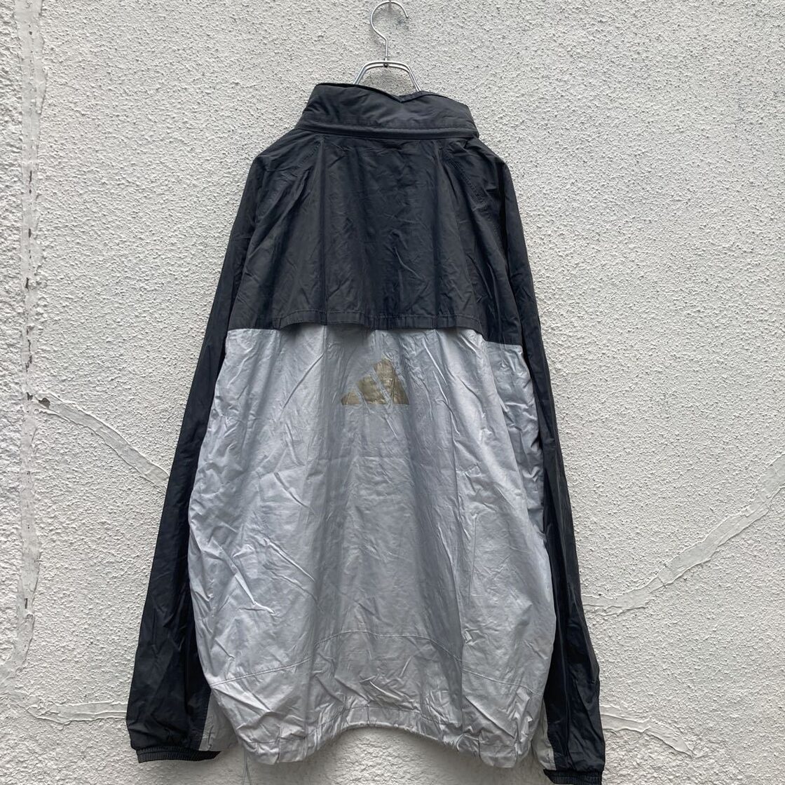 adidas マウンテンパーカー XL グレー ライトブルー ゴールド 