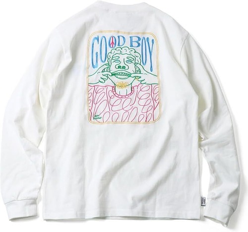 gym master ジムマスター GOOD BOY 刺繍 ロンT G621769 メンズ レディース 長袖Tシャツ コットン 綿100％ ロングスリーブTシャツ