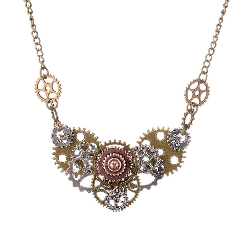 サイバーパンク 歯車 ネックレス steampunk パンクファッション