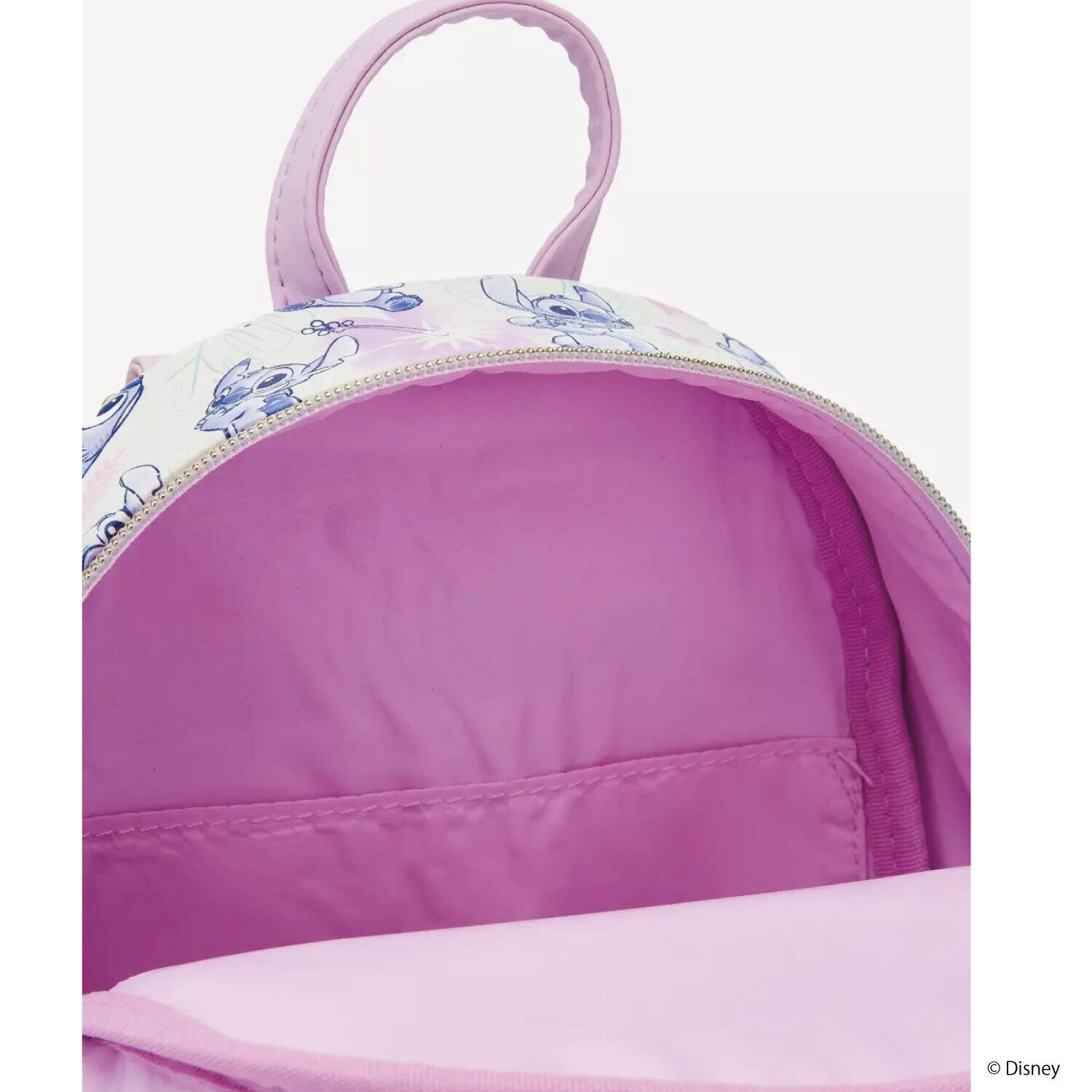 HT DISNEY STITCH PURPLE FLORAL AOP COLLECTION MINIBK_WDBK3978