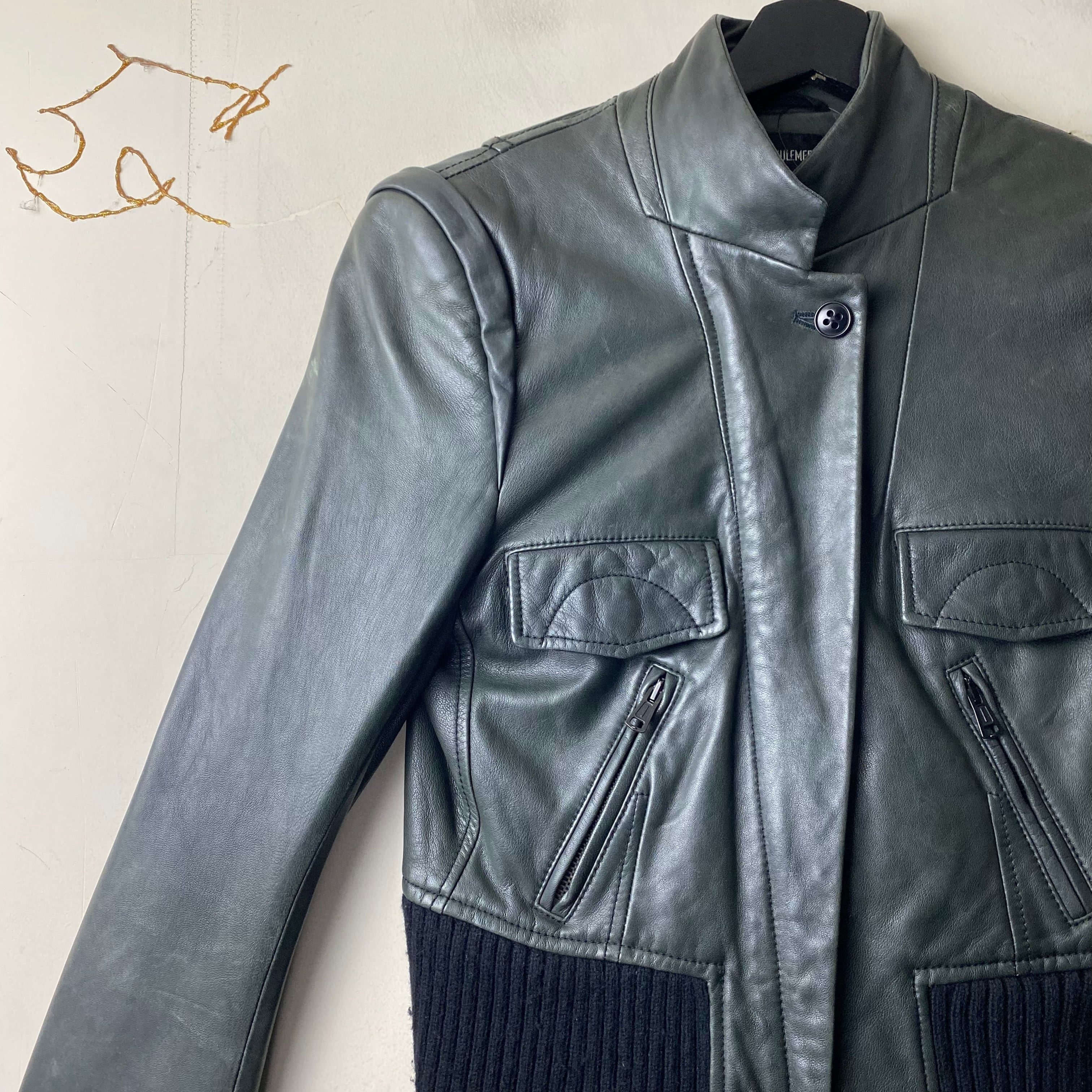 ANN DEMEULEMEESTER leather riders jacket | NOIR ONLINE