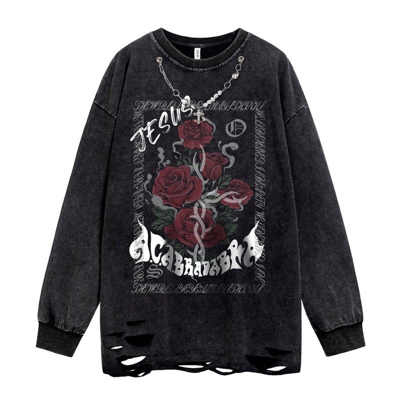 グラフィックデザイン ロングTシャツ 00045