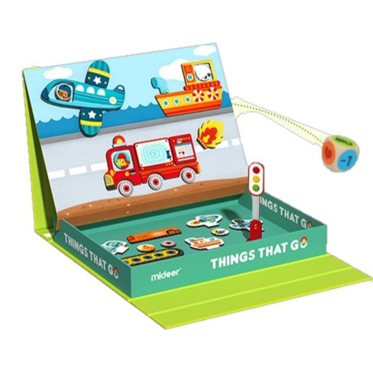 Mideer toys ミディアトーイ マグネットパズル トラフィック 車