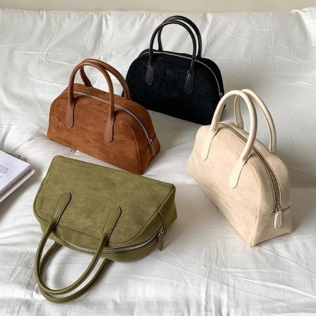 suede small boston bag N30212