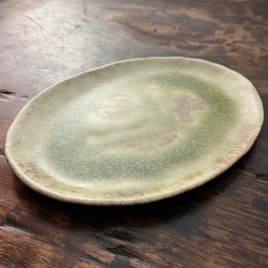 【再入荷】Oval Plate もえぎ 楕円取皿 (幅 21 cm)