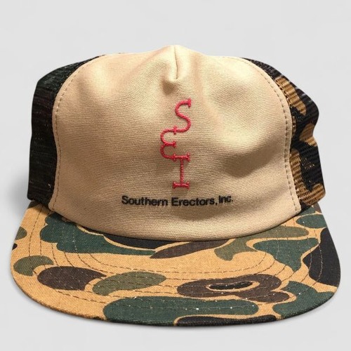 [M1139] vintage 1980's ダックハンターカモ メッシュ キャップ