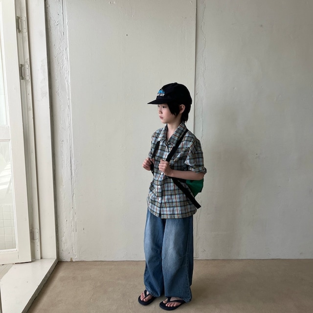 【予約】check shirt / GRUE BABA（ junior）