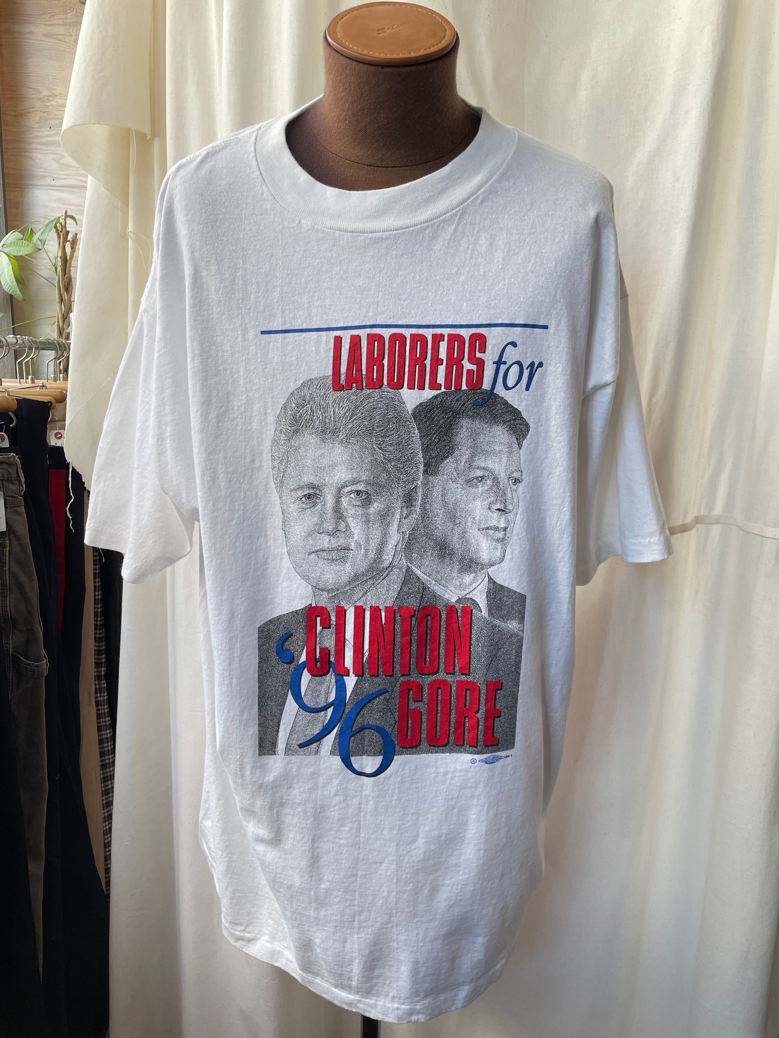 USA製 90's old シングルステッチTシャツ クリントン大統領 大統領選 選挙 オールド ヴィンテージ