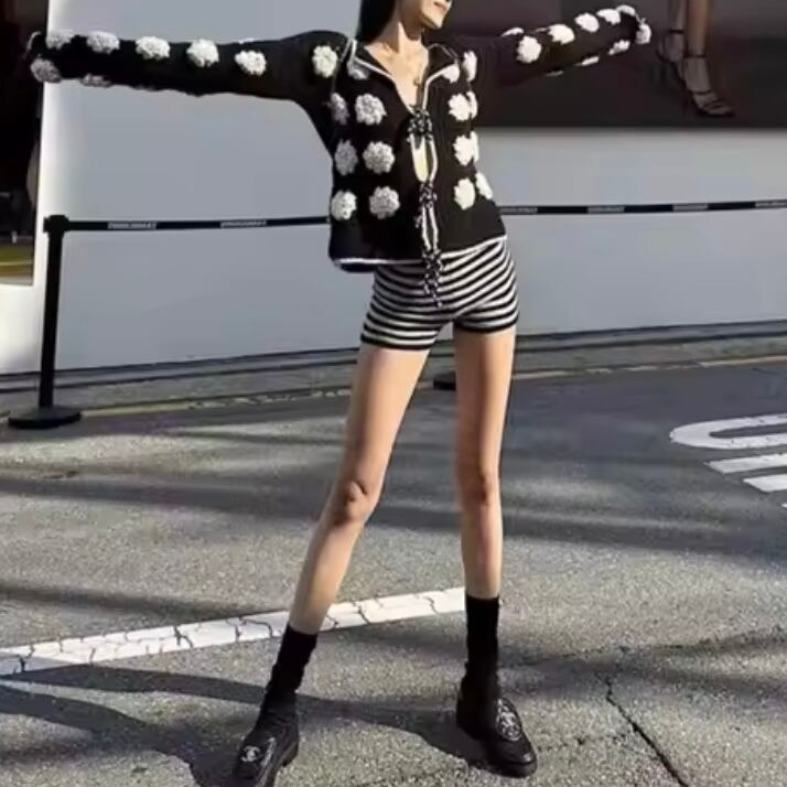 vintage flower knit cardigan