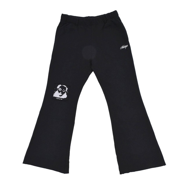 【KAMIYA】"""Girl Patch"" Bootcut Sweat Pants T/C"