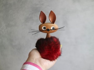 スウェーデンで見つけた FUR RABBIT ファーラビット オブジェ No.5679