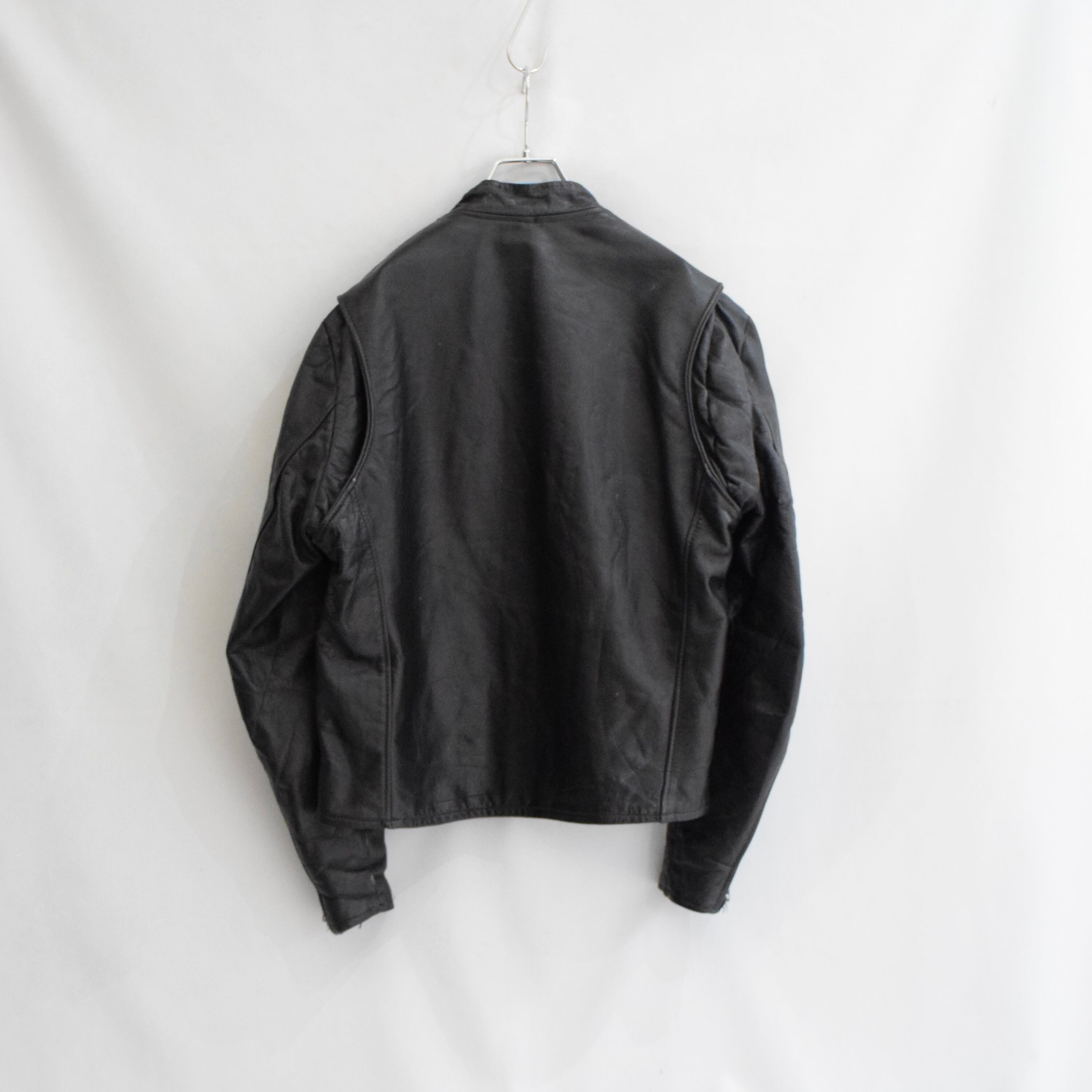70's GENUINE LEATHER レザージャケット メンズ 40 ブラック