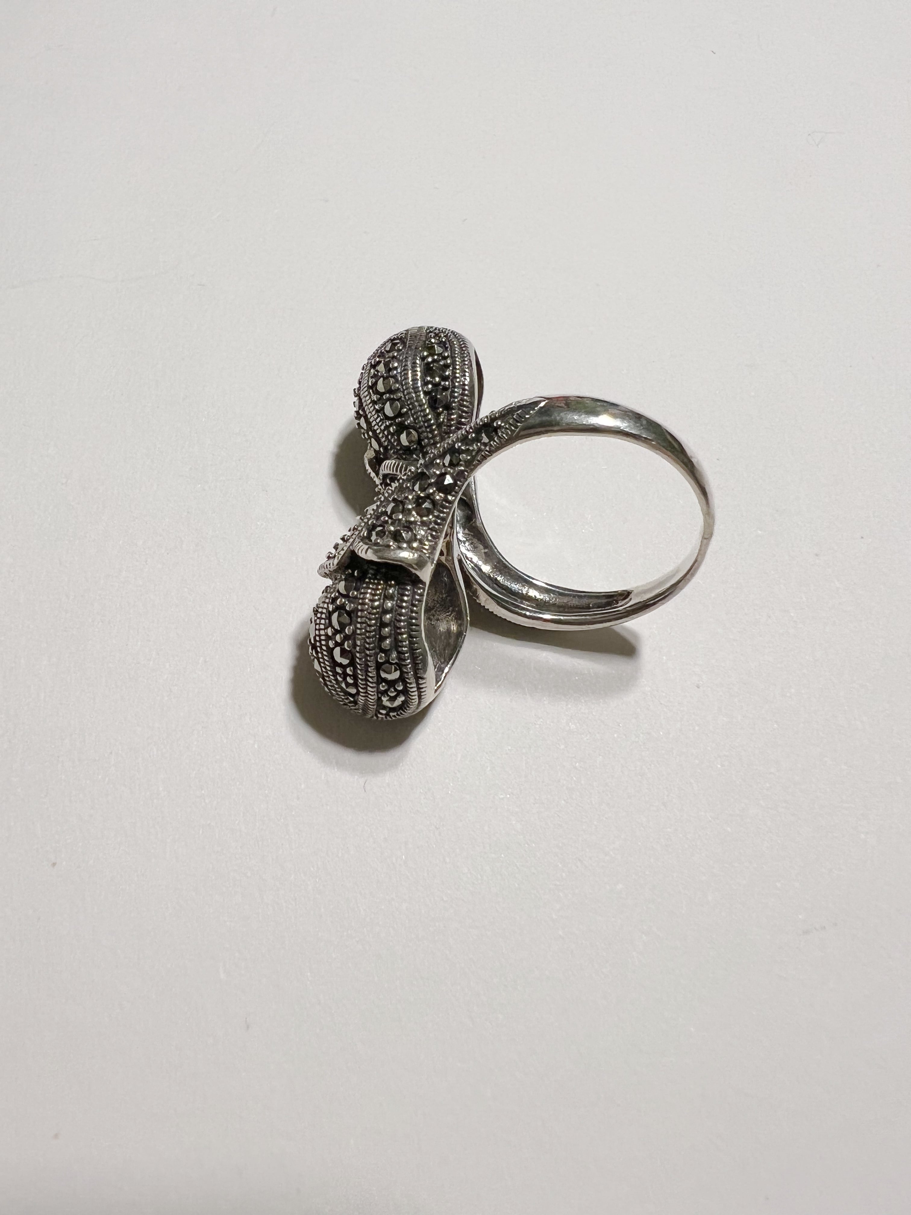 【値下げ】 11号】Vintage 925 シルバー ヴィンテージ ( ring flower silver 12号~