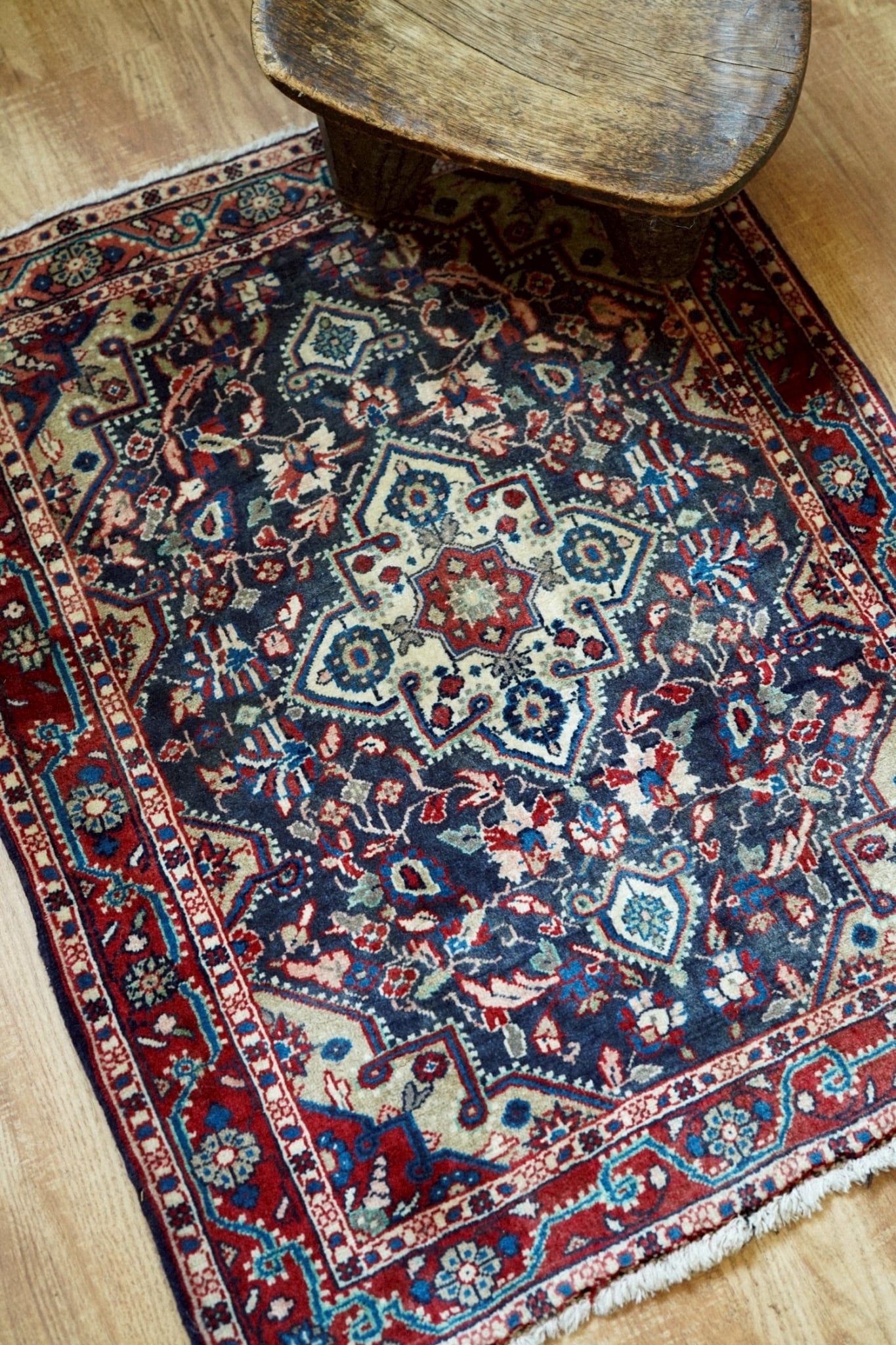 2243 -02 Vintage Persian Senneh rug