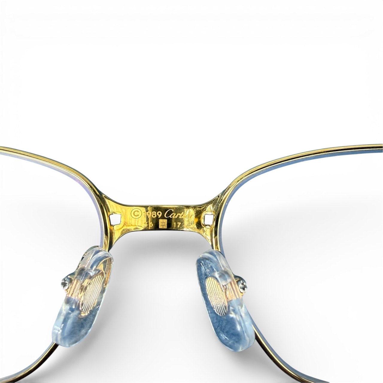 【Cartier 】 カルティエ Cデコール ゴールドフレーム ヴィンテージ アイウェア 眼鏡 1989年製