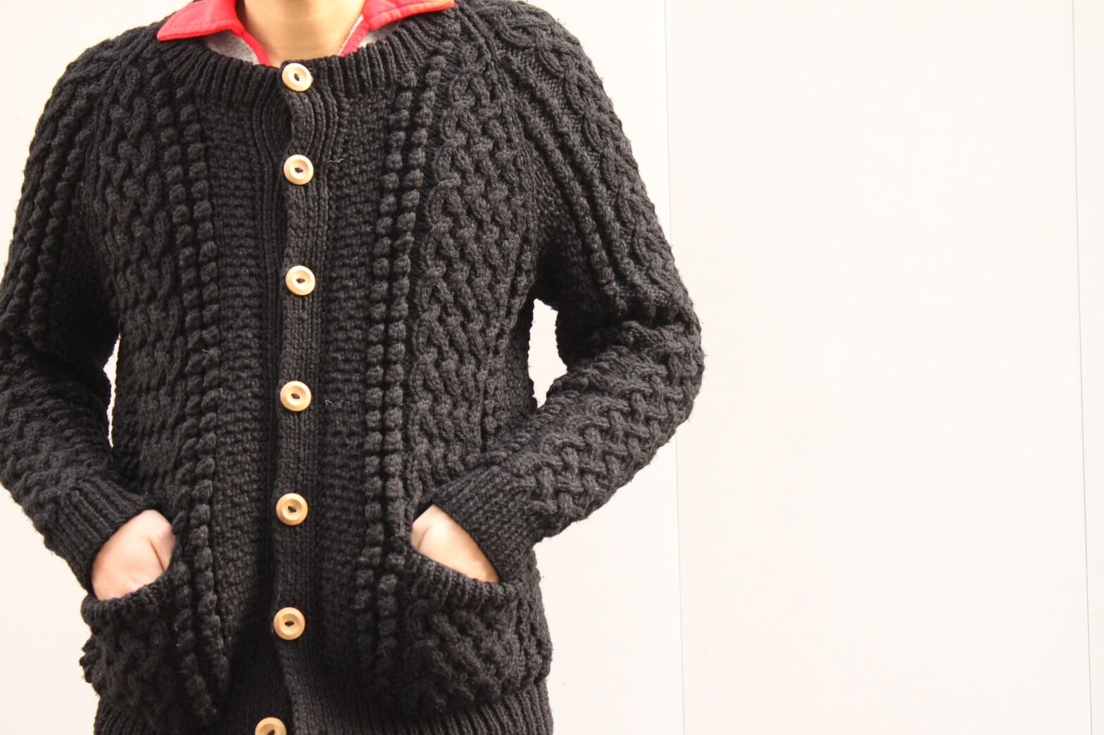 INVERALLAN 4A Golfer Cardigan Black