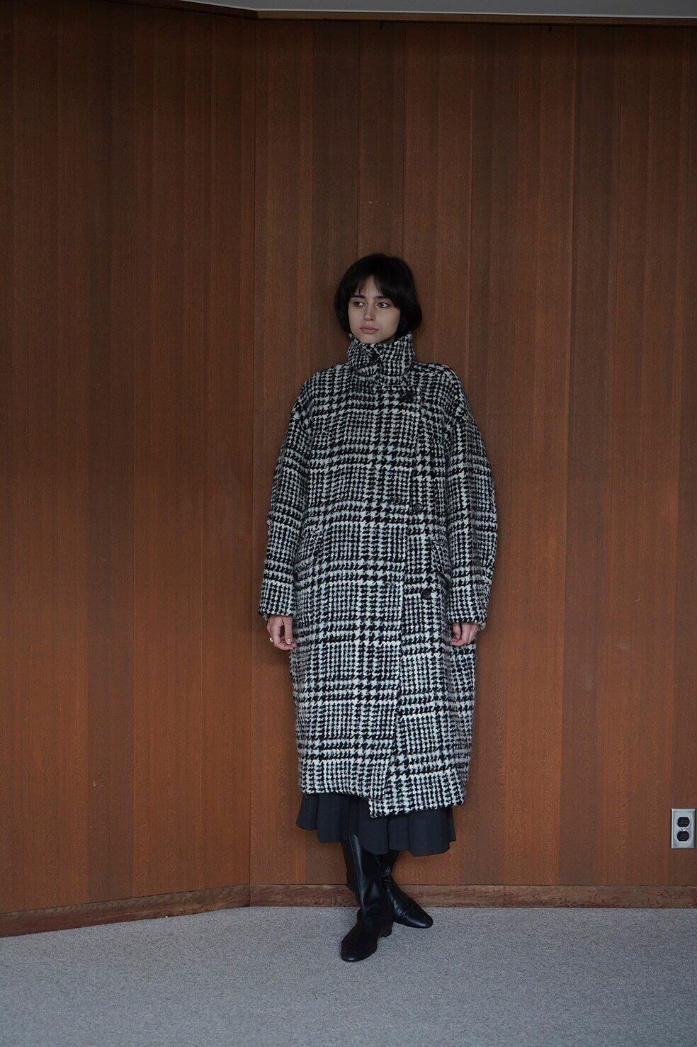 SHORT SHAGGY COCOON OVER COAT ブラック